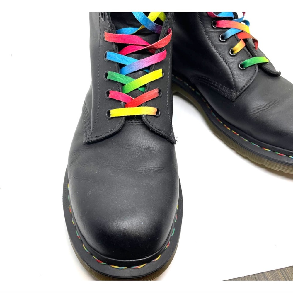 Dr. Martens Pascal Rainbow Combat Boots Style 146… - image 7